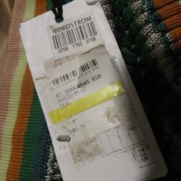 Missoni Green Blue Orange Pink Chevron Stripes - Picture 7 of 7